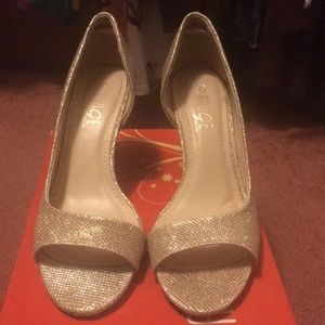 Rose Gold Glitter Heels size 7